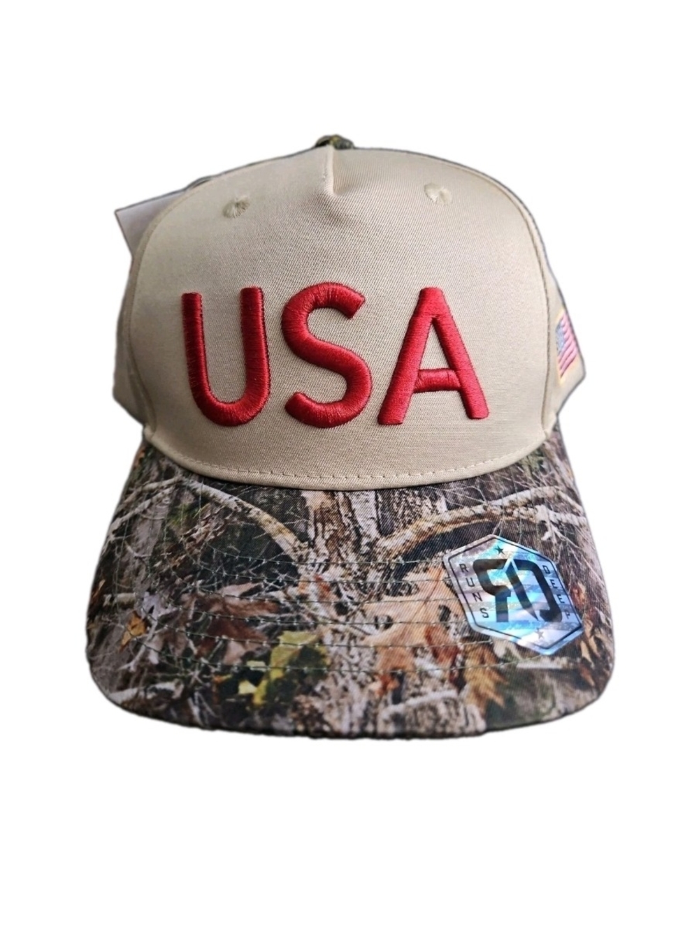 Runs Deep USA American Flag On Side Snapback Hat